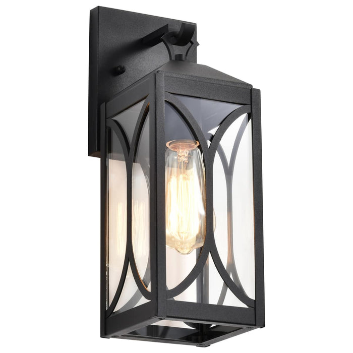 Wall Lantern Nuvo 60-8121 Oaklyn - 1 Light Small Wall Lantern - Matte Black with Clear Glass Nuvo