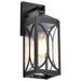 Wall Lantern Nuvo 60-8121 Oaklyn - 1 Light Small Wall Lantern - Matte Black with Clear Glass Nuvo