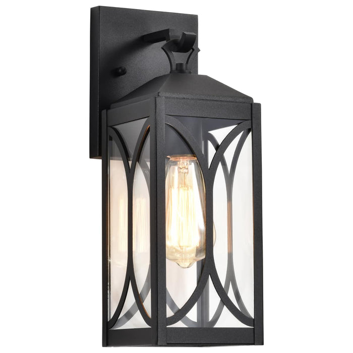 Wall Lantern Nuvo 60-8121 Oaklyn - 1 Light Small Wall Lantern - Matte Black with Clear Glass Nuvo