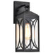 Wall Lantern Nuvo 60-8121 Oaklyn - 1 Light Small Wall Lantern - Matte Black with Clear Glass Nuvo