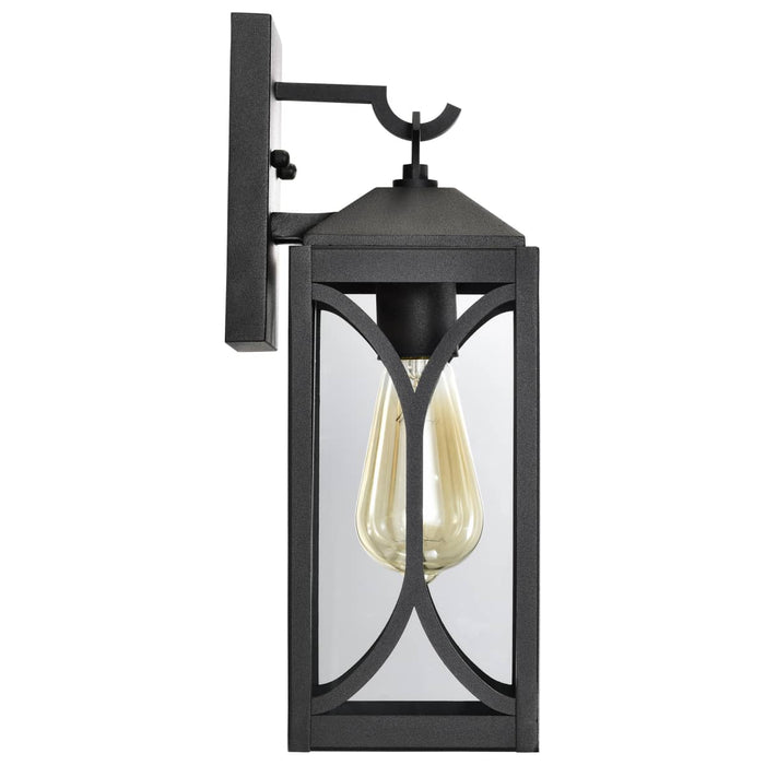 Wall Lantern Nuvo 60-8121 Oaklyn - 1 Light Small Wall Lantern - Matte Black with Clear Glass Nuvo