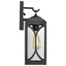 Wall Lantern Nuvo 60-8121 Oaklyn - 1 Light Small Wall Lantern - Matte Black with Clear Glass Nuvo