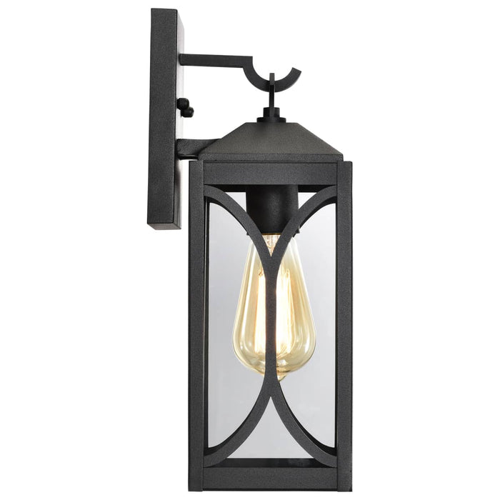 Wall Lantern Nuvo 60-8121 Oaklyn - 1 Light Small Wall Lantern - Matte Black with Clear Glass Nuvo