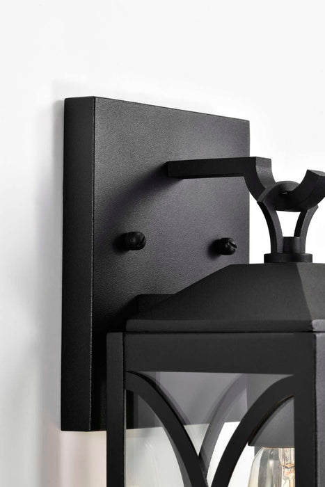 Wall Lantern Nuvo 60-8121 Oaklyn - 1 Light Small Wall Lantern - Matte Black with Clear Glass Nuvo
