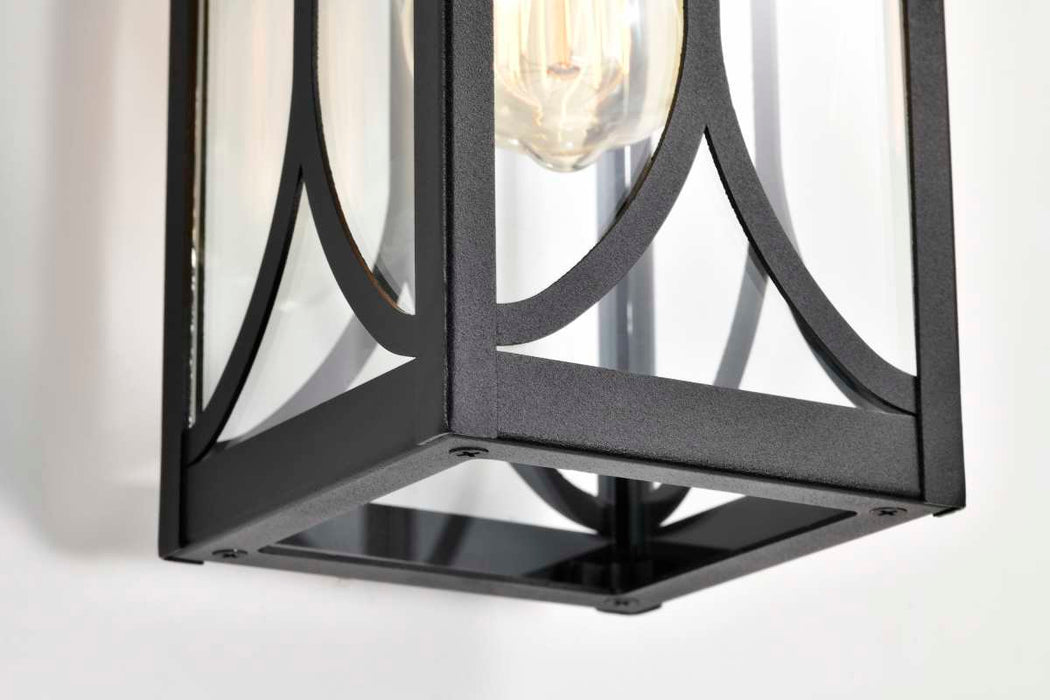 Wall Lantern Nuvo 60-8121 Oaklyn - 1 Light Small Wall Lantern - Matte Black with Clear Glass Nuvo