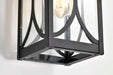 Wall Lantern Nuvo 60-8121 Oaklyn - 1 Light Small Wall Lantern - Matte Black with Clear Glass Nuvo
