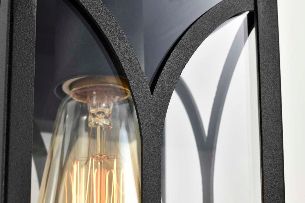 Wall Lantern Nuvo 60-8121 Oaklyn - 1 Light Small Wall Lantern - Matte Black with Clear Glass Nuvo