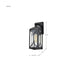 Wall Lantern Nuvo 60-8121 Oaklyn - 1 Light Small Wall Lantern - Matte Black with Clear Glass Nuvo