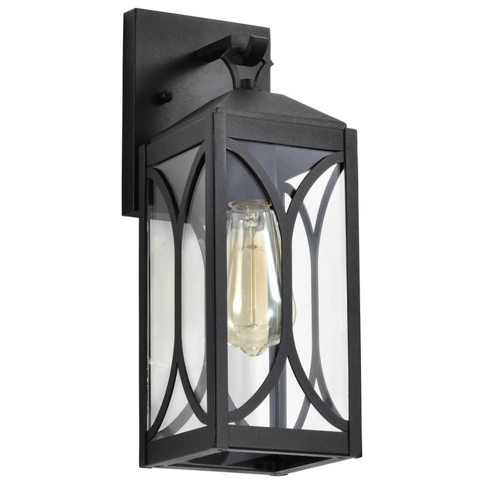 Wall Lantern Nuvo 60-8121 Oaklyn - 1 Light Small Wall Lantern - Matte Black with Clear Glass Nuvo