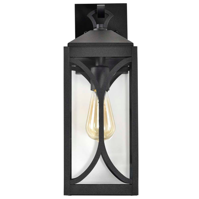Wall Lantern Nuvo 60-8122 Oaklyn - 1 Light Medium Wall Lantern - Matte Black with Clear Glass Nuvo