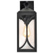 Wall Lantern Nuvo 60-8122 Oaklyn - 1 Light Medium Wall Lantern - Matte Black with Clear Glass Nuvo