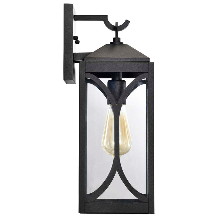 Wall Lantern Nuvo 60-8122 Oaklyn - 1 Light Medium Wall Lantern - Matte Black with Clear Glass Nuvo