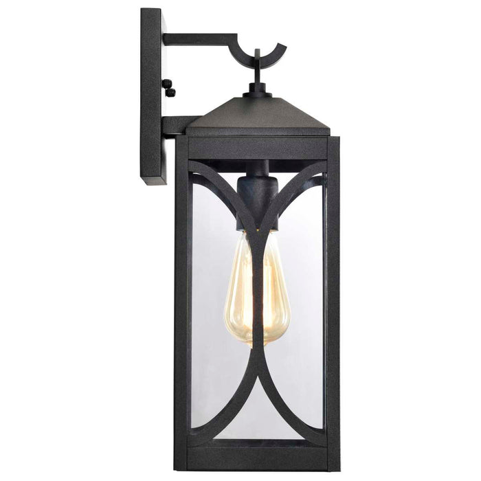 Wall Lantern Nuvo 60-8122 Oaklyn - 1 Light Medium Wall Lantern - Matte Black with Clear Glass Nuvo