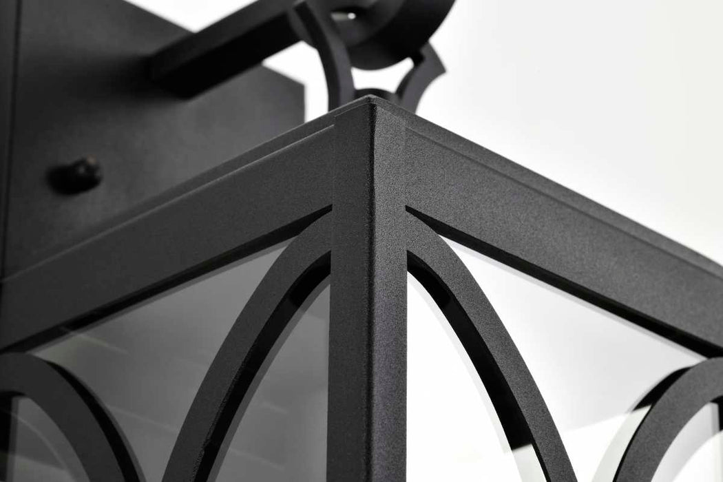Wall Lantern Nuvo 60-8122 Oaklyn - 1 Light Medium Wall Lantern - Matte Black with Clear Glass Nuvo