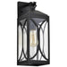 Wall Lantern Nuvo 60-8122 Oaklyn - 1 Light Medium Wall Lantern - Matte Black with Clear Glass Nuvo