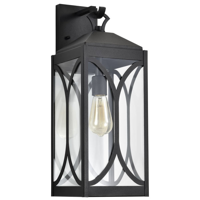 Wall Lantern Nuvo 60-8123 Oaklyn - 1 Light Large Wall Lantern - Matte Black with Clear Glass Nuvo