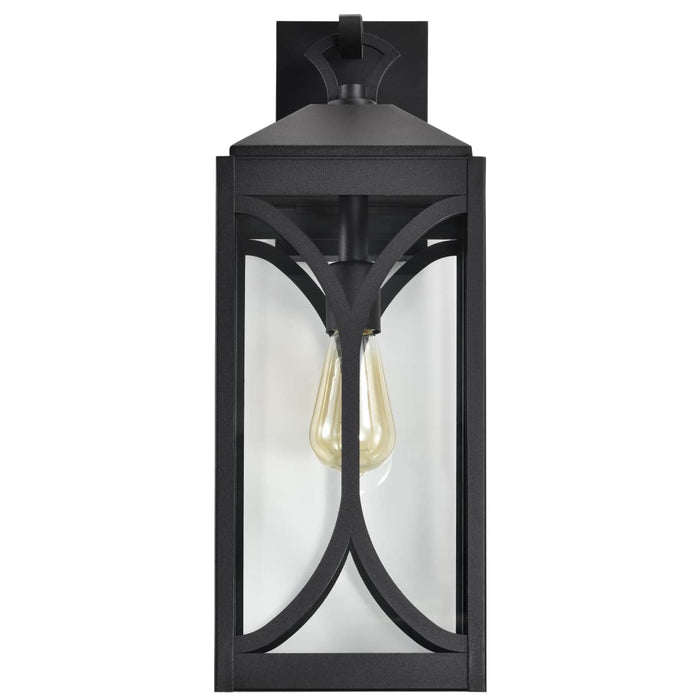 Wall Lantern Nuvo 60-8123 Oaklyn - 1 Light Large Wall Lantern - Matte Black with Clear Glass Nuvo