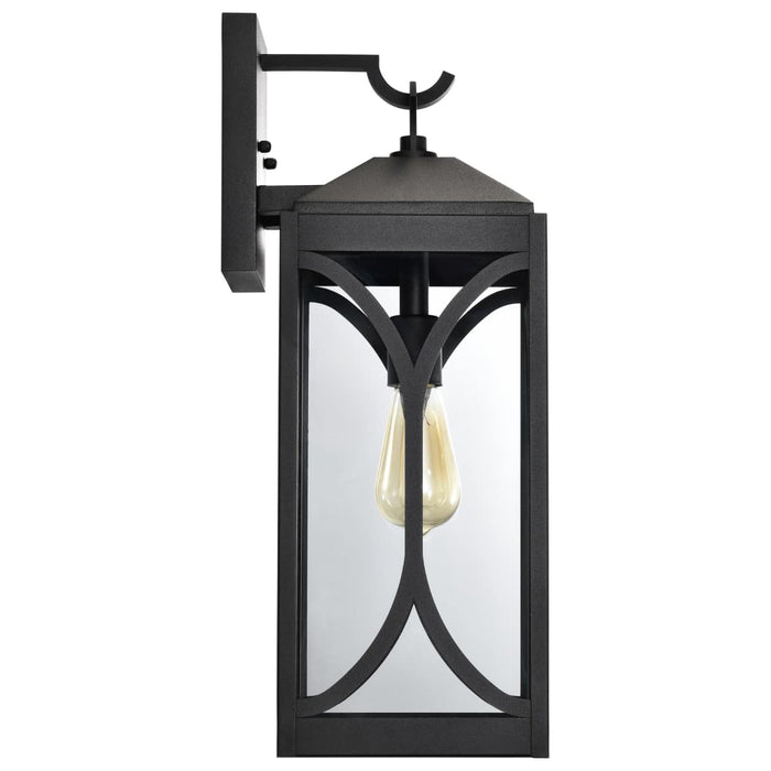Wall Lantern Nuvo 60-8123 Oaklyn - 1 Light Large Wall Lantern - Matte Black with Clear Glass Nuvo