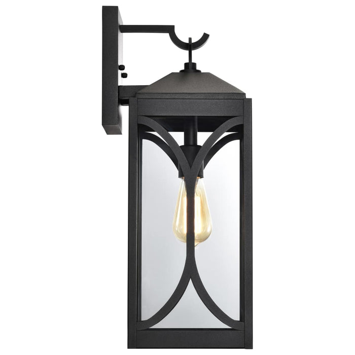 Wall Lantern Nuvo 60-8123 Oaklyn - 1 Light Large Wall Lantern - Matte Black with Clear Glass Nuvo
