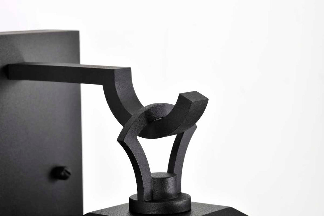Wall Lantern Nuvo 60-8123 Oaklyn - 1 Light Large Wall Lantern - Matte Black with Clear Glass Nuvo