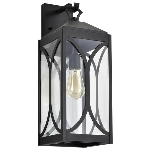 Wall Lantern Nuvo 60-8123 Oaklyn - 1 Light Large Wall Lantern - Matte Black with Clear Glass Nuvo
