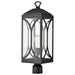 Post Top Nuvo 60-8124 Oaklyn - 1 Light Post Top - Matte Black with Clear Glass Nuvo