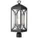 Post Top Nuvo 60-8124 Oaklyn - 1 Light Post Top - Matte Black with Clear Glass Nuvo