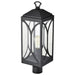 Post Top Nuvo 60-8124 Oaklyn - 1 Light Post Top - Matte Black with Clear Glass Nuvo