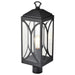 Post Top Nuvo 60-8124 Oaklyn - 1 Light Post Top - Matte Black with Clear Glass Nuvo