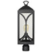 Post Top Nuvo 60-8124 Oaklyn - 1 Light Post Top - Matte Black with Clear Glass Nuvo