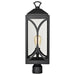 Post Top Nuvo 60-8124 Oaklyn - 1 Light Post Top - Matte Black with Clear Glass Nuvo