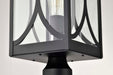 Post Top Nuvo 60-8124 Oaklyn - 1 Light Post Top - Matte Black with Clear Glass Nuvo