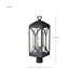 Post Top Nuvo 60-8124 Oaklyn - 1 Light Post Top - Matte Black with Clear Glass Nuvo