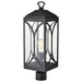 Post Top Nuvo 60-8124 Oaklyn - 1 Light Post Top - Matte Black with Clear Glass Nuvo