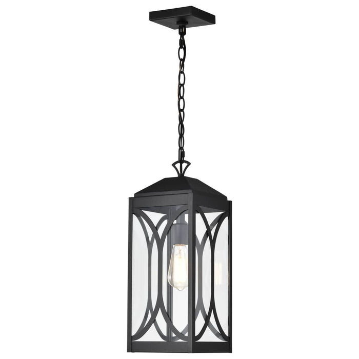 Hanging Lantern Nuvo 60-8125 Oaklyn - 1 Light Hanging Lantern - Matte Black with Clear Glass Nuvo