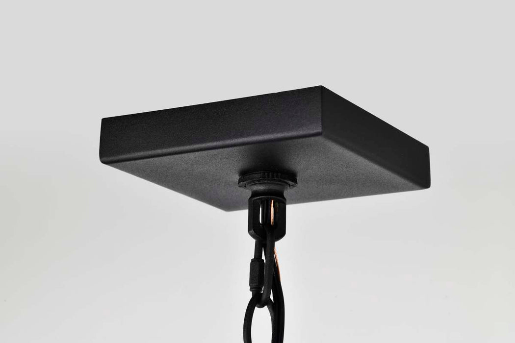 Hanging Lantern Nuvo 60-8125 Oaklyn - 1 Light Hanging Lantern - Matte Black with Clear Glass Nuvo