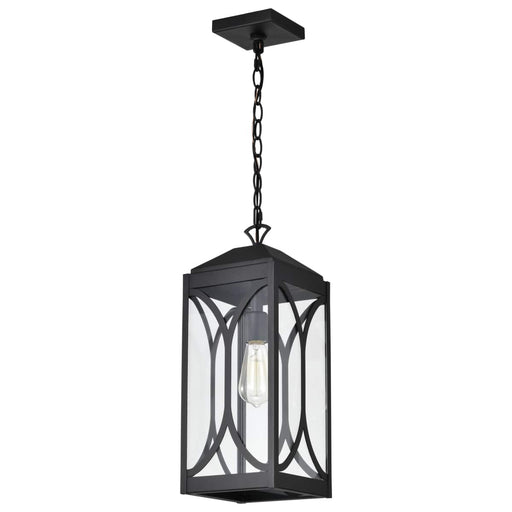 Hanging Lantern Nuvo 60-8125 Oaklyn - 1 Light Hanging Lantern - Matte Black with Clear Glass Nuvo