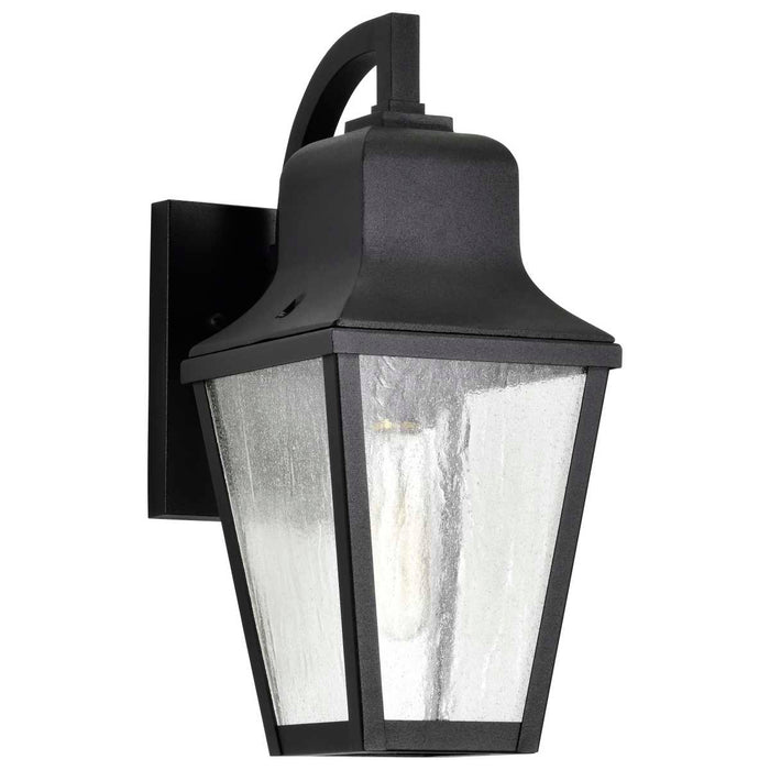 Wall Lantern Nuvo 60-8131 Lawrence - 1 Light Small Wall Lantern - Matte Black with Clear Seeded Glass Nuvo