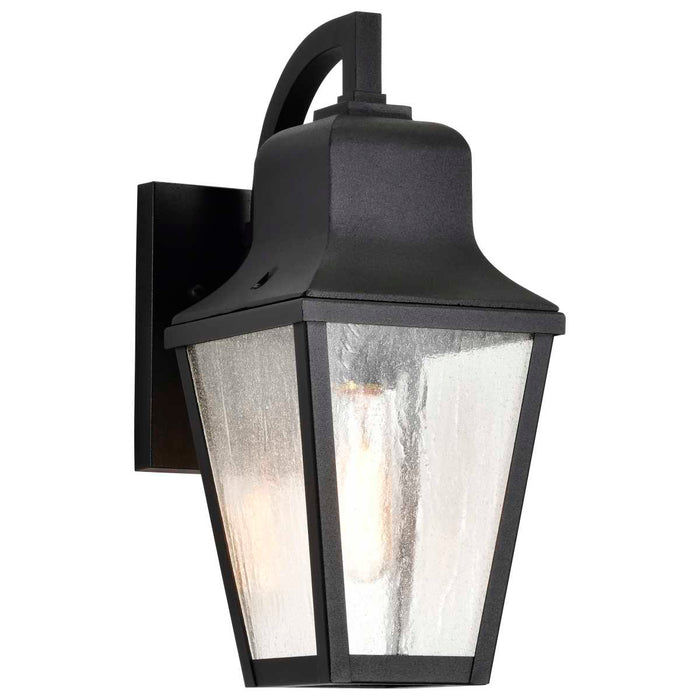 Wall Lantern Nuvo 60-8131 Lawrence - 1 Light Small Wall Lantern - Matte Black with Clear Seeded Glass Nuvo