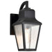 Wall Lantern Nuvo 60-8131 Lawrence - 1 Light Small Wall Lantern - Matte Black with Clear Seeded Glass Nuvo