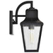 Wall Lantern Nuvo 60-8131 Lawrence - 1 Light Small Wall Lantern - Matte Black with Clear Seeded Glass Nuvo
