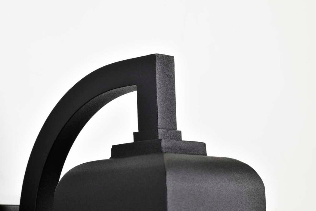 Wall Lantern Nuvo 60-8131 Lawrence - 1 Light Small Wall Lantern - Matte Black with Clear Seeded Glass Nuvo