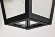 Wall Lantern Nuvo 60-8131 Lawrence - 1 Light Small Wall Lantern - Matte Black with Clear Seeded Glass Nuvo