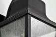Wall Lantern Nuvo 60-8131 Lawrence - 1 Light Small Wall Lantern - Matte Black with Clear Seeded Glass Nuvo