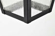 Wall Lantern Nuvo 60-8131 Lawrence - 1 Light Small Wall Lantern - Matte Black with Clear Seeded Glass Nuvo