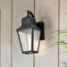 Wall Lantern Nuvo 60-8131 Lawrence - 1 Light Small Wall Lantern - Matte Black with Clear Seeded Glass Nuvo