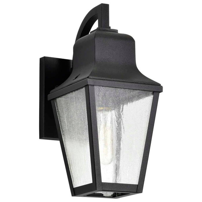 Wall Lantern Nuvo 60-8131 Lawrence - 1 Light Small Wall Lantern - Matte Black with Clear Seeded Glass Nuvo