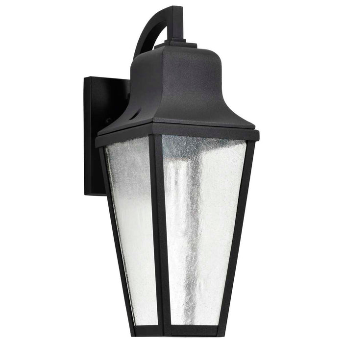 Wall Lantern Nuvo 60-8132 Lawrence - 1 Light Medium Wall Lantern - Matte Black with Clear Seeded Glass Nuvo