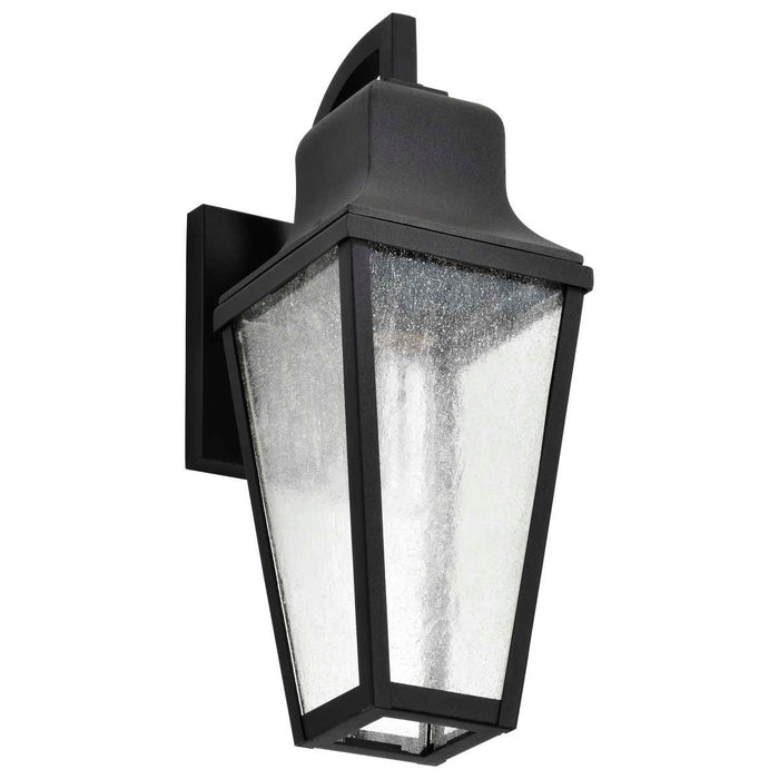 Wall Lantern Nuvo 60-8132 Lawrence - 1 Light Medium Wall Lantern - Matte Black with Clear Seeded Glass Nuvo