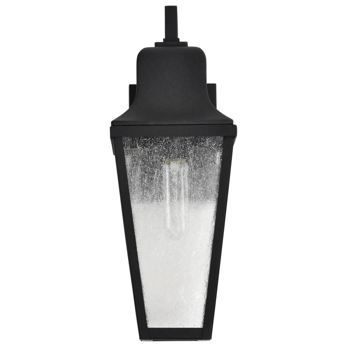 Wall Lantern Nuvo 60-8132 Lawrence - 1 Light Medium Wall Lantern - Matte Black with Clear Seeded Glass Nuvo